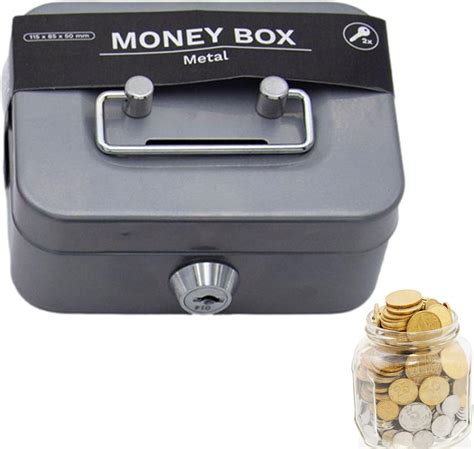 mini portable steel cash box|small lock box for cash.